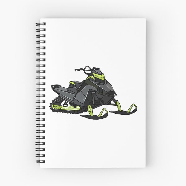 Item preview, Snowmobile cartoon illustration designed and sold by Misscartoon.