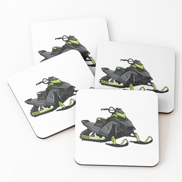 Item preview, Snowmobile cartoon illustration designed and sold by Misscartoon.