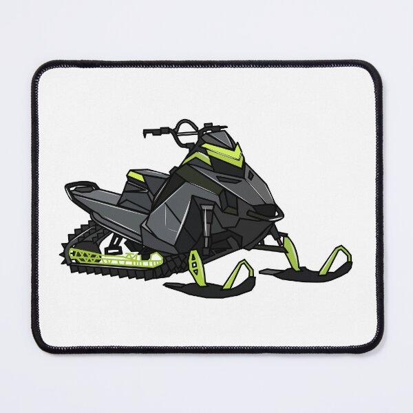 Item preview, Snowmobile cartoon illustration designed and sold by Misscartoon.