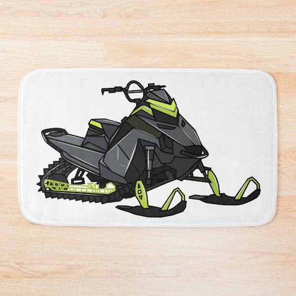 Item preview, Snowmobile cartoon illustration designed and sold by Misscartoon.