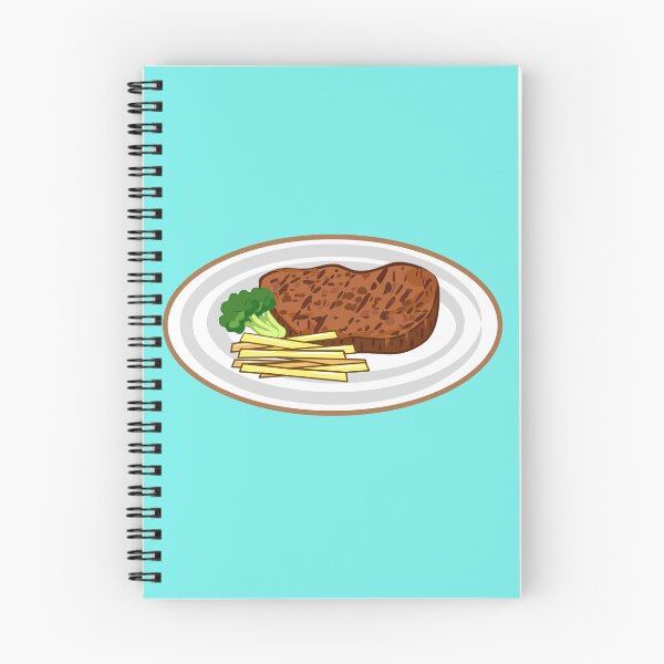 Item preview, Steak cartoon illustration designed and sold by Misscartoon.