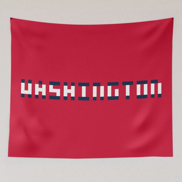 Item preview, Pixel NHL Washington in Home Colors designed and sold by gkillerb.