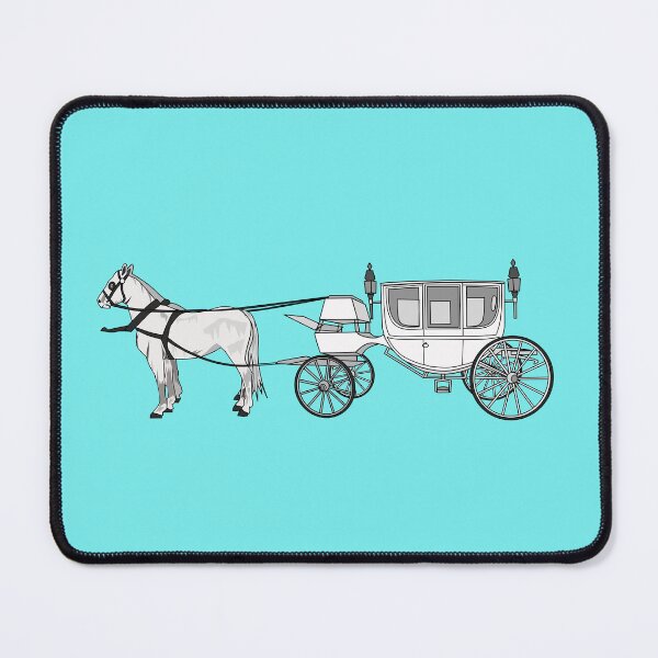 Item preview, Wedding horse & carriage cartoon illustration designed and sold by Misscartoon.