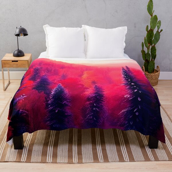 Item preview, River & Red Forest Nature Vibe Print designed and sold by supeart.