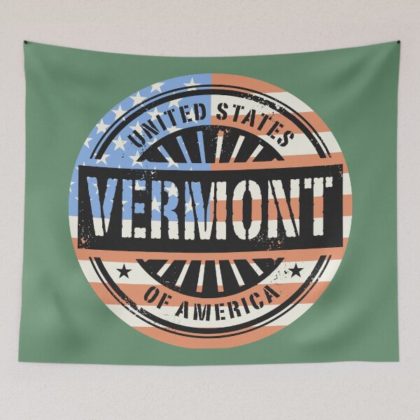 Item preview, Vermont, USA flag designed and sold by studio838.
