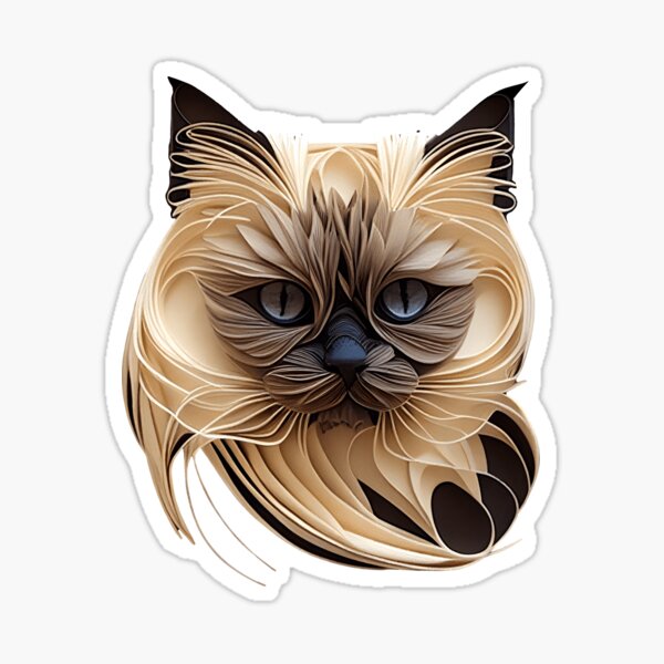 Angry Gray Sphynx Cat Meme Grumpy Sticker · Creative Fabrica