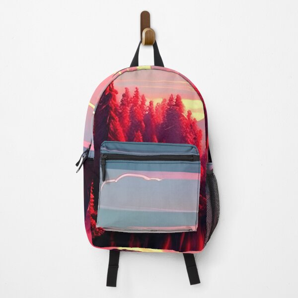 Item preview, Elevate Your Home or Office with a River and Red Forest Landscape designed and sold by supeart.