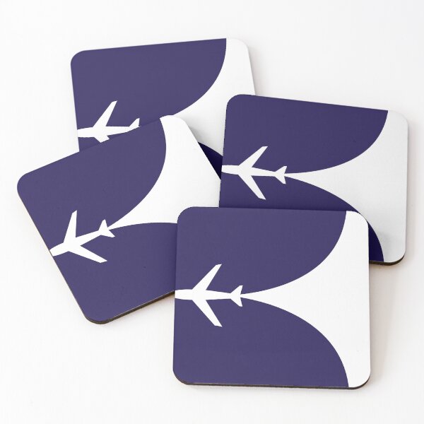 Item preview, Airplane Silhouette Aviation Lover Navy Background designed and sold by Ikaroots.