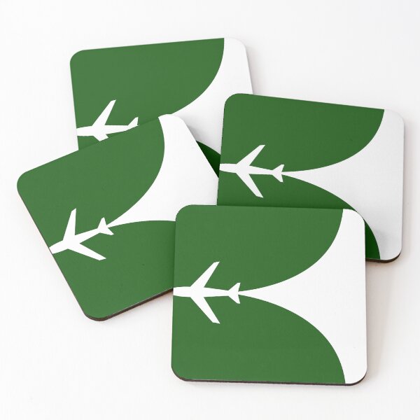 Item preview, Airplane Silhouette Aviation Lover Dark Green Background designed and sold by Ikaroots.