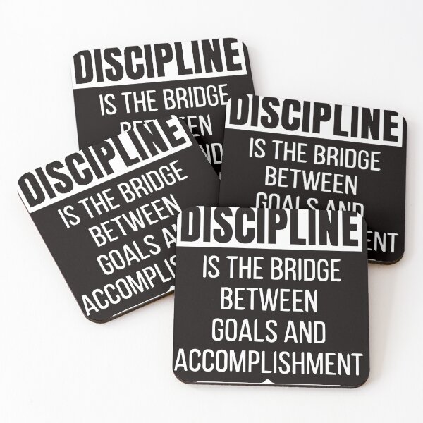 Item preview, Discpline Is the bridge between goals and Accomplishment designed and sold by Newluck01.