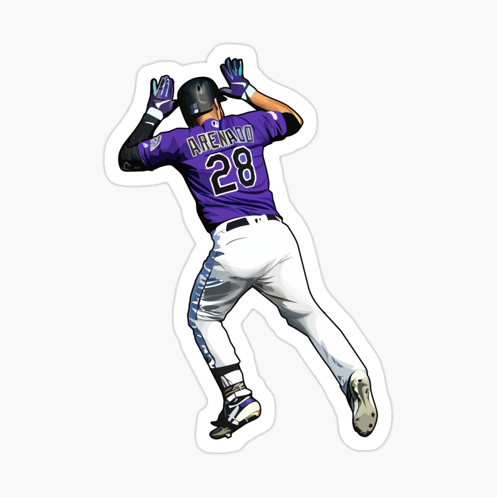 Download Nolan Arenado In Purple Jersey Wallpaper