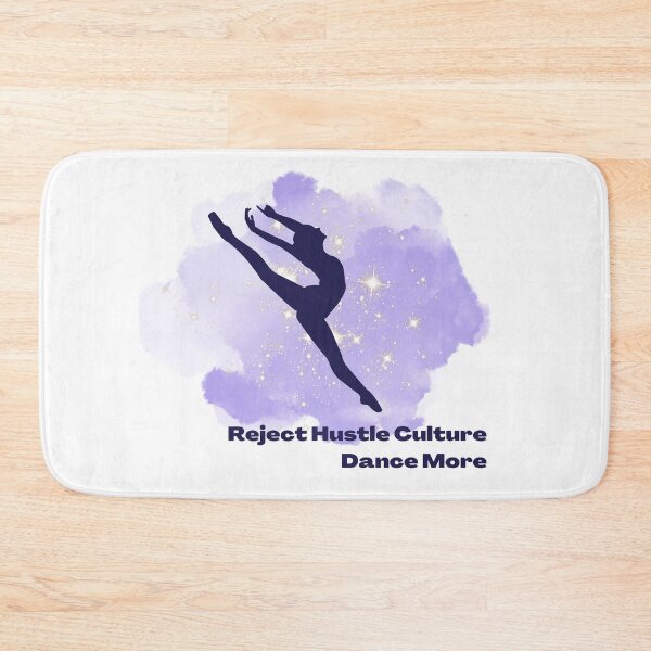 Item preview, Reject Hustle Culture - Dance More (Purple/Female Silhouette) designed and sold by T-WoodCreations.