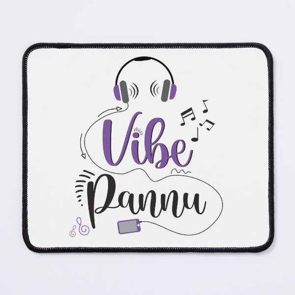Item preview, Vibe Pannu Music Theme for Music Lovers designed and sold by MuganyPrints.