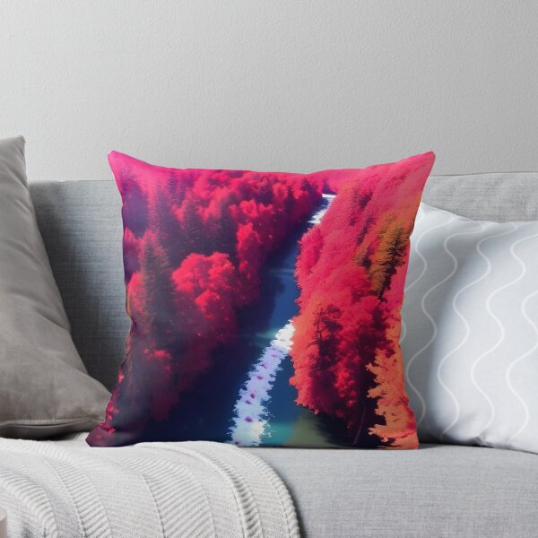 Item preview, Red Forest & River View Landscape Art designed and sold by supeart.