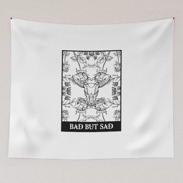 Item preview, Bad but sad boi club skull rose designed and sold by ALIENATIVED.