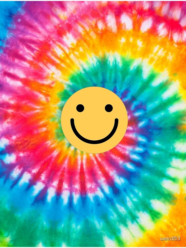 GOOD VIBES Tie Dye Hippie Love Fun Colorful Background PNG 