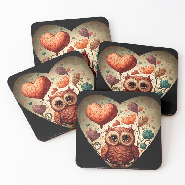 Item preview,  Valentine Owl designed and sold by artfartzzz.