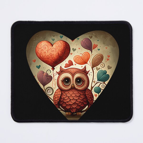Item preview, Valentine Owl designed and sold by artfartzzz.