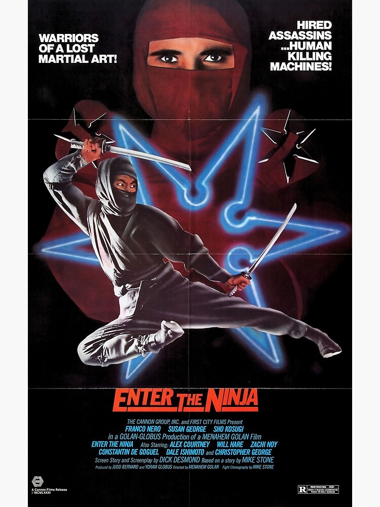 Discover Enter the Ninja - 1981 Vintage Movie Poster A Premium Matte Vertical Poster