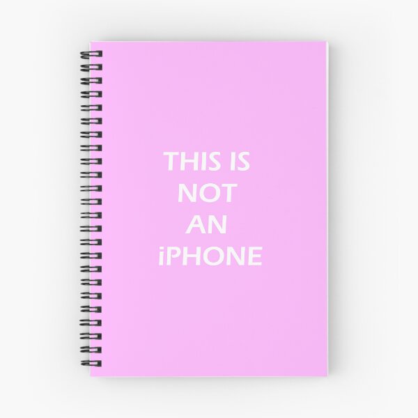 Item preview, THIS IS NOT AN iPHONE (pink) designed and sold by PurpleMagma205.