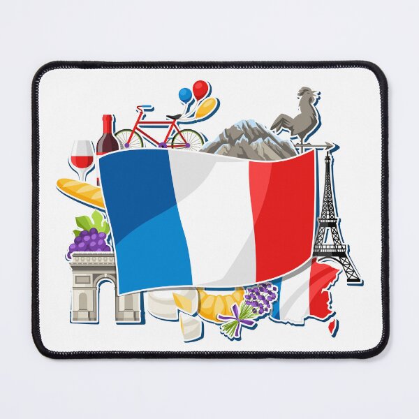 Item preview, French flag with all icons designed and sold by JAG2B.