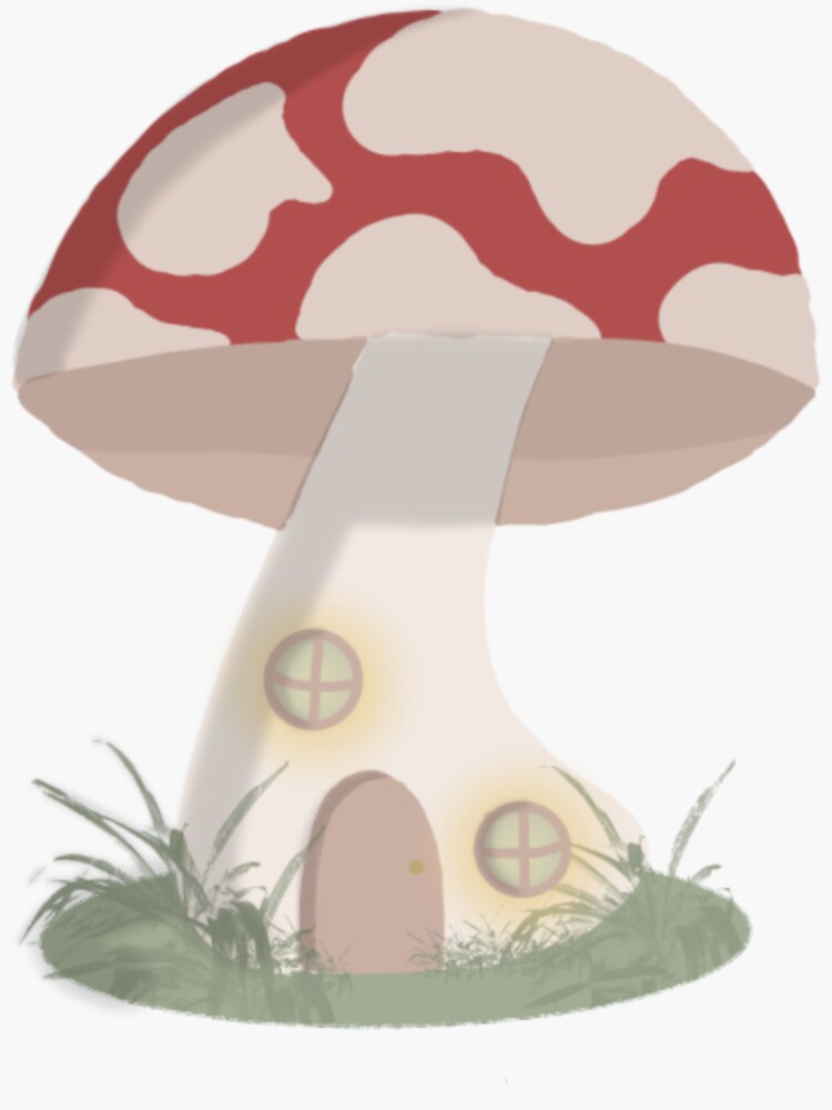 mushroom jar Sticker for Sale by magsoffthewall