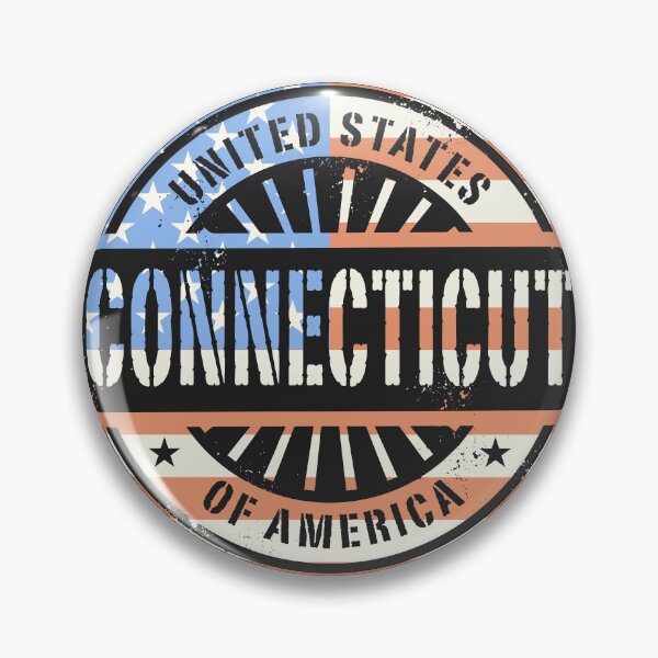 Item preview, Connecticut, USA flag designed and sold by studio838.