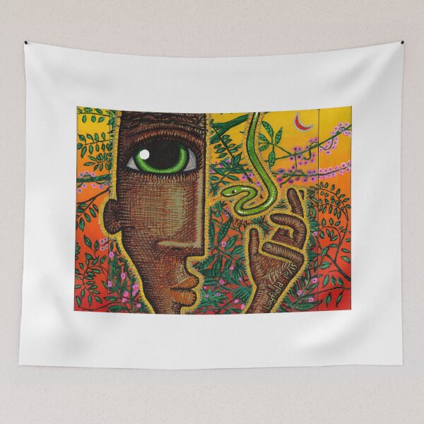 Item preview, man and snake (rectangle) designed and sold by Mike Layfield.