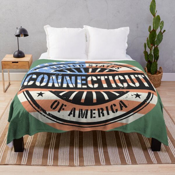 Item preview, Connecticut, USA flag designed and sold by studio838.