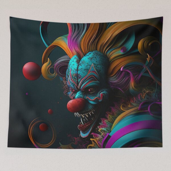 Item preview, Neon - Abstract - Insane - Evil - Killer - Clown Design designed and sold by TheHappyK.