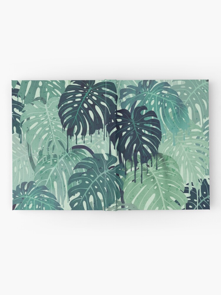 Alternate view of Monstera Melt (in Green) Hardcover Journal