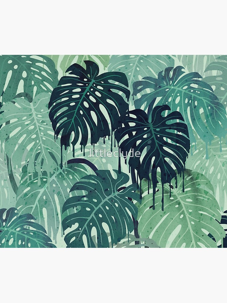 Monstera Melt (in Green) by littleclyde