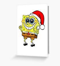 Weihnachten Spongebob Grußkarte