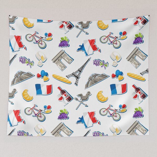 Item preview, Wallpaper with all french icon designed and sold by JAG2B.