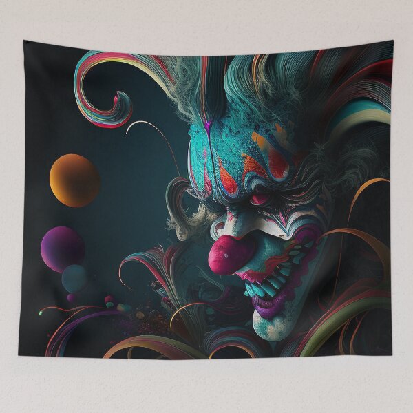 Item preview, Neon - Abstract - Insane - Evil - Killer - Clown Design designed and sold by TheHappyK.