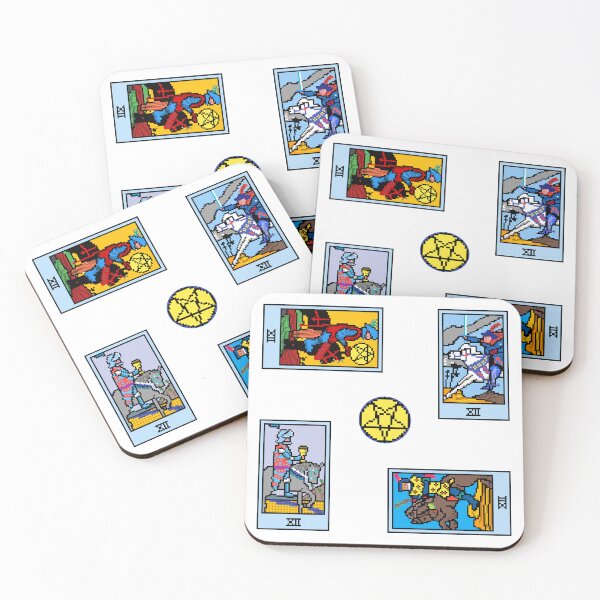 Item preview, Pixel Waite Tarot Minor Arcana Court Cards Knights - 85th Sticker Pack and Magnets designed and sold by Pixel Waite.