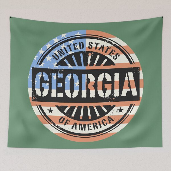 Item preview, Georgia, USA flag designed and sold by studio838.