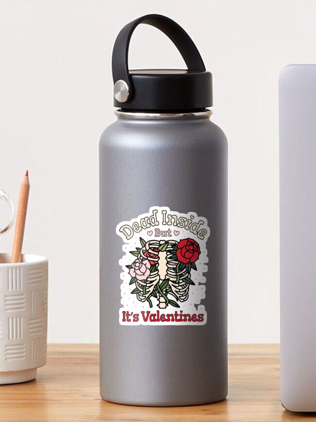 Dead Inside Valentine Skelly Decal