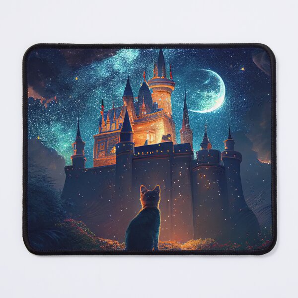 Item preview, Fantasía de gato y castillo designed and sold by AiCollection.