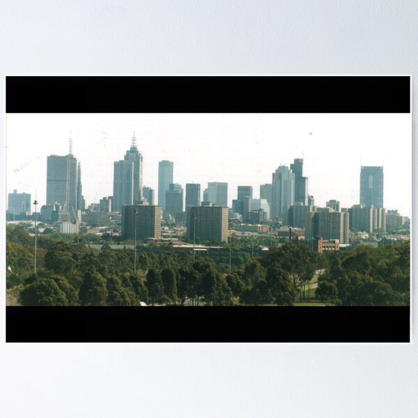 Item preview, Melbourne city skyline designed and sold by evapod.