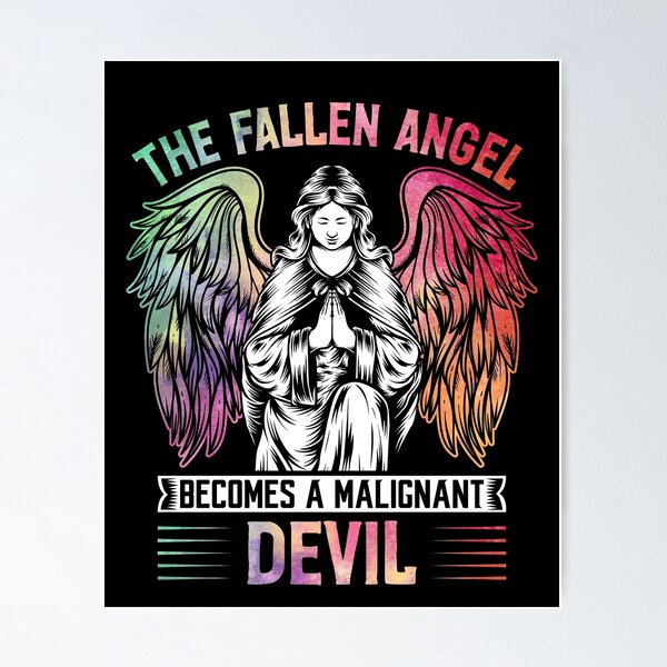 Item preview, Angel Devil, Colorful Gothic Aesthetic - Spiritual Gift by FanityPrints designed and sold by FanityPrints.