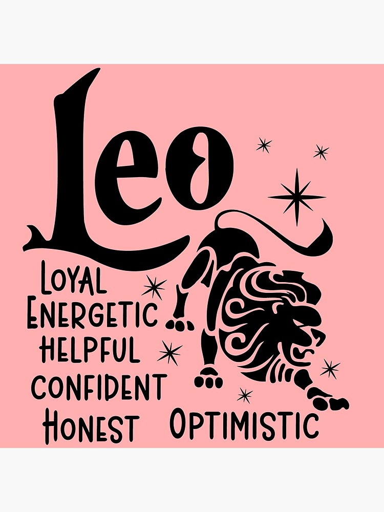 Leo zodiac sign are loyal energetic helpful confident honest optimistic Canvas Print