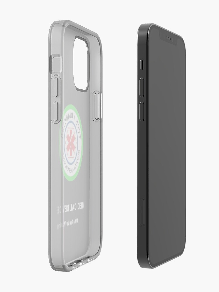 Alternate view of "Medical device" phone case (black) iPhone Case