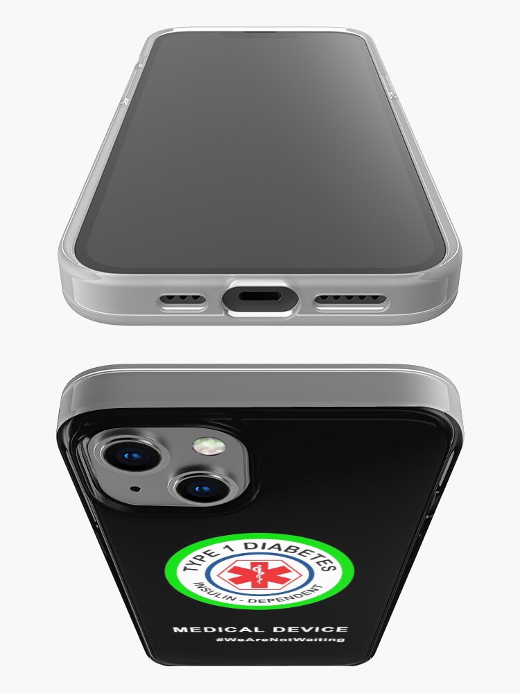 Alternate view of "Medical device" phone case (black) iPhone Case