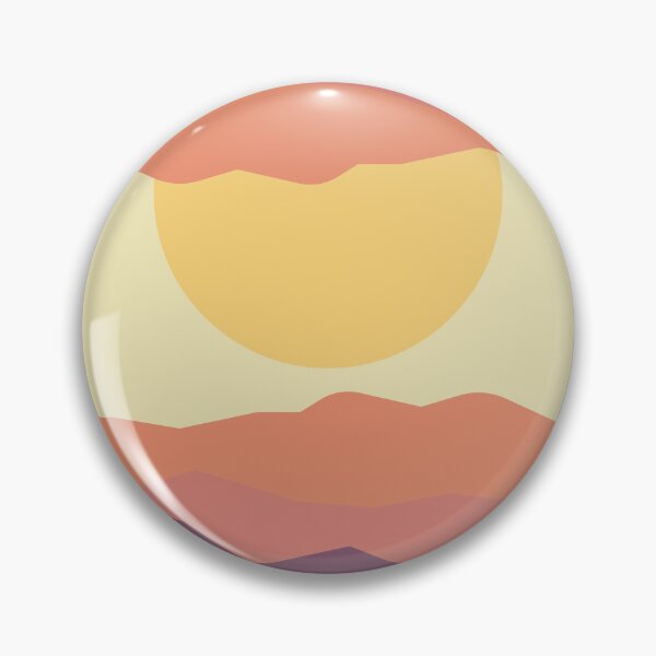Item preview, Mid century sun on top of mountains  designed and sold by Sinziana Ene.