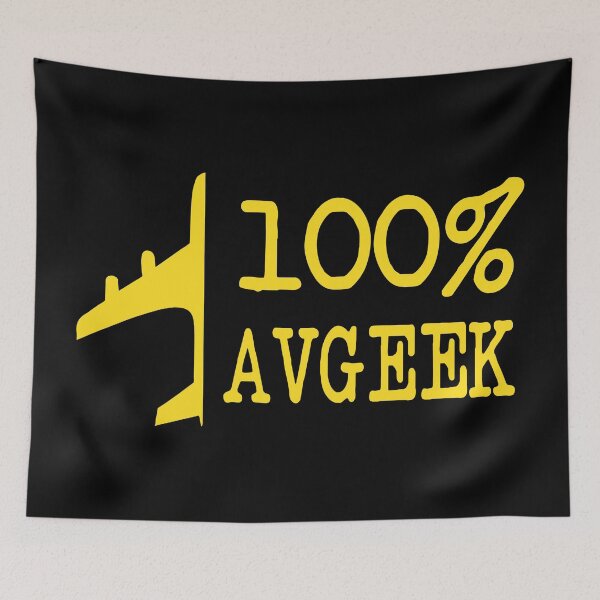 Item preview, Avgeek - Aviation Quote - Airplane Lover Saying Black Background Yellow Text designed and sold by Ikaroots.