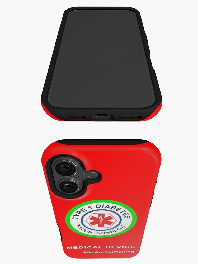 Thumbnail 3 of 4, iPhone Case, "Medical device" phone case (red) designed and sold by DavidBurren.