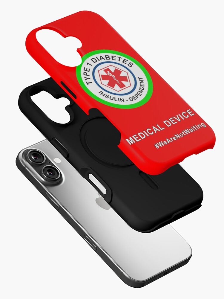 Thumbnail 2 of 4, iPhone Case, "Medical device" phone case (red) designed and sold by DavidBurren.