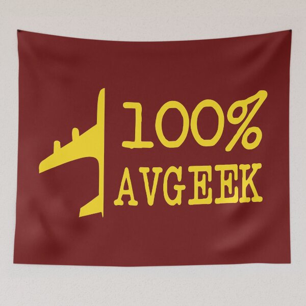 Item preview, Avgeek - Aviation Quote - Airplane Lover Saying Red Background Yellow Text designed and sold by Ikaroots.