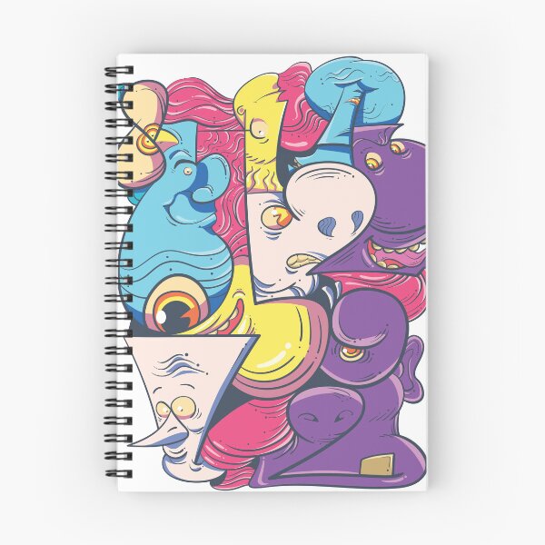 Item preview, Abstract_Doodle_Weird Characters Heads_0054 designed and sold by wirasana.